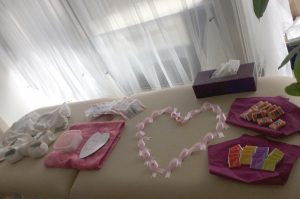 pinkribbon breast cancer ピンクリボンイベント　乳がん触診モデル　写真