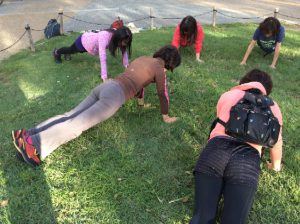 Pinkribbon Pilates Nordic Walking ピンクリボン ピラティス ノルディックウォーキング 中之島公園 北浜 写真