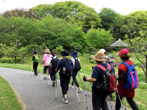 BeachPilates Nordic Walking ビーチピラティス ノルディックウォーキング 北浜 はちけんや 桜ノ宮 写真