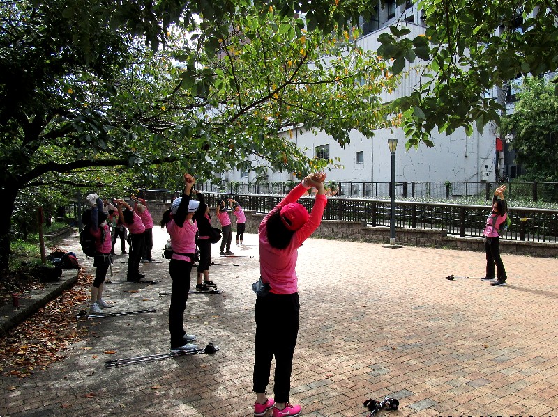 pinkribbon breast cancer pilates nordicwalking photo ピンクリボンイベント 乳がん ピラティス ノルディックウォーキング 写真
